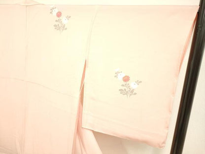 平和屋着物▽訪問着　単衣　破れ色紙籬花文　暈し染め　金彩　正絹　逸品　未使用　DAAU3581du