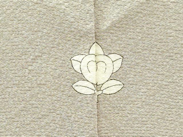 平和屋着物●上質な色無地　江戸鼠色　正絹　逸品　DAAU3940du