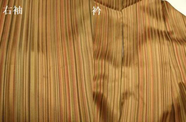 平和屋着物●上質な小紋 縞 正絹 逸品 DAAU3947du