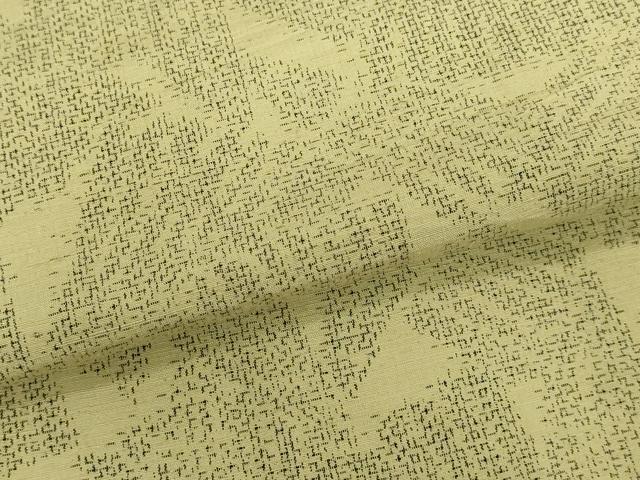 平和屋着物▽上質な紬 単衣 松葉文 正絹 逸品 DAAU3976du