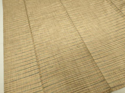 平和屋着物▽上質な紬 単衣 花織 正絹 逸品 DAAU3978du