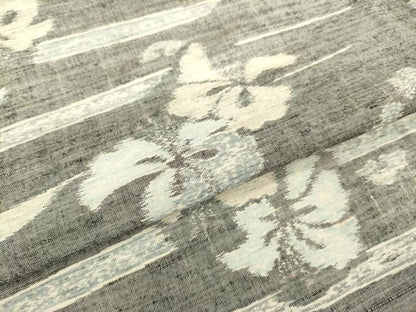 平和屋着物▽上質な紬 単衣 舞花文 正絹 逸品 DAAU3979du
