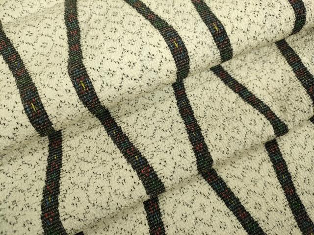 平和屋着物▽本塩沢 単衣 立涌文 正絹 逸品 DAAU3983du
