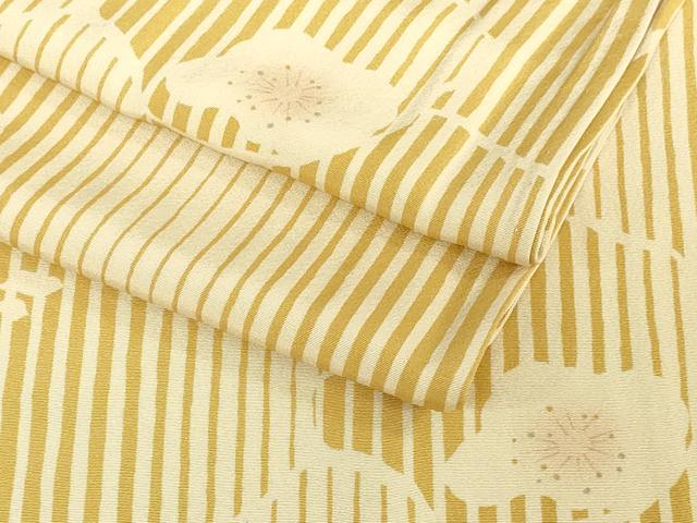 平和屋着物▽上質な小紋 単衣 舞花文 正絹 逸品 DAAU3999du