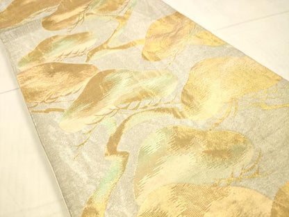 平和屋着物◎六通柄袋帯 松文 金糸 正絹 逸品 DAAU4174cm