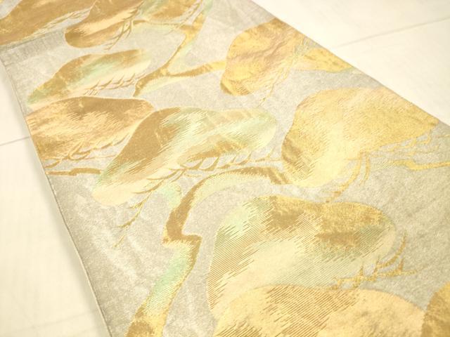 平和屋着物◎六通柄袋帯 松文 金糸 正絹 逸品 DAAU4174cm