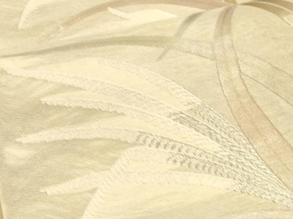 平和屋着物＊夏物　六通柄袋帯　草葉文　金銀糸　正絹　逸品　DAAU4427cm