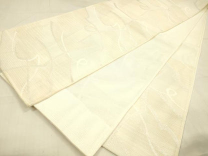 平和屋着物＊夏物　六通柄　京袋帯　抽象文様　銀糸　DAAU4455cm