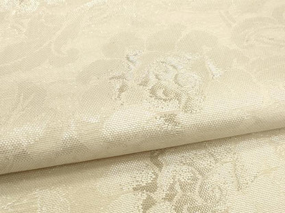 平和屋着物＊夏物　六通柄　本袋帯　草花文　銀糸　正絹　逸品　DAAU4462cm
