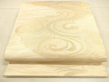 平和屋着物＊夏物　六通柄　本袋帯　　流水文　金糸　正絹　逸品　DAAU4479cm