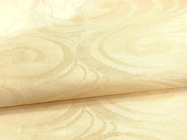 平和屋着物＊夏物　六通柄　本袋帯　　流水文　金糸　正絹　逸品　DAAU4479cm