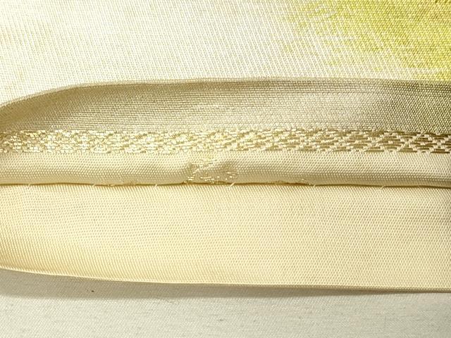 平和屋着物◎六通柄袋帯　枝松文　金糸　正絹　逸品　DAAU4793qp