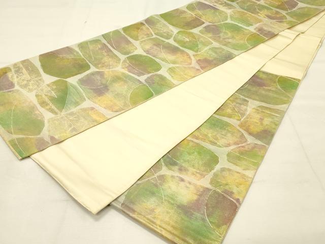 平和屋着物◎六通柄袋帯　石畳文　正絹　逸品　DAAU4799qp