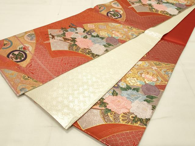平和屋着物◎佐賀錦　六通柄袋帯　唐織　地紙花文　金銀糸　正絹　逸品　DAAU4824qp