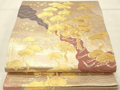 平和屋着物◎六通柄袋帯　琳派百選　金糸　正絹　逸品　DAAU4831qp