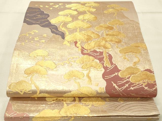 平和屋着物◎六通柄袋帯　琳派百選　金糸　正絹　逸品　DAAU4831qp