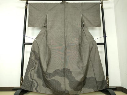 平和屋着物●本場大島紬 訪問着 9マルキ 道長吉祥文 正絹 逸品 DAAU5031ps