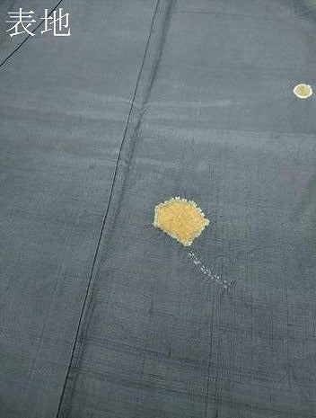 平和屋着物●上質な紬 絞り 抽象文様 正絹 逸品 DAAU5034ps