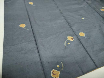 平和屋着物●上質な紬 絞り 抽象文様 正絹 逸品 DAAU5034ps
