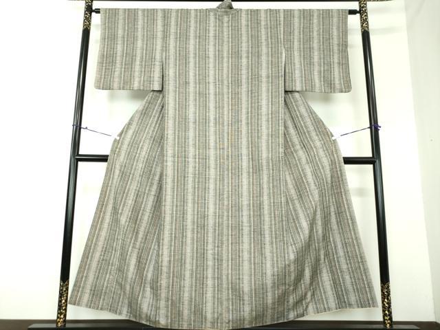 平和屋着物●上質な紬 間道 正絹 逸品 DAAU5093ps