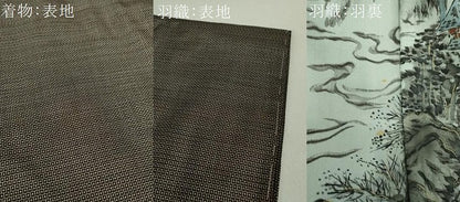 平和屋着物●男性 本場大島紬 アンサンブル 長羽織 100亀甲 総詰め 正絹 逸品 DAAU5114ps