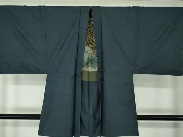 平和屋着物●男性 本場大島紬 アンサンブル 100亀甲 総詰め 正絹 逸品 DAAU5117ps