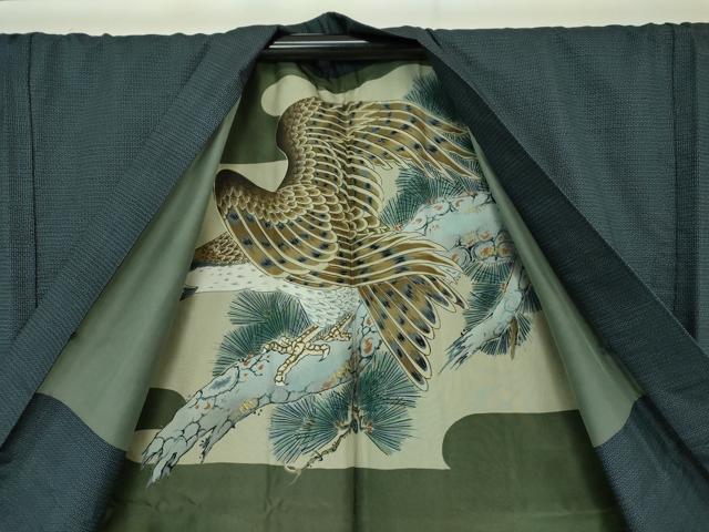 平和屋着物●男性 本場大島紬 アンサンブル 100亀甲 総詰め 正絹 逸品 DAAU5117ps