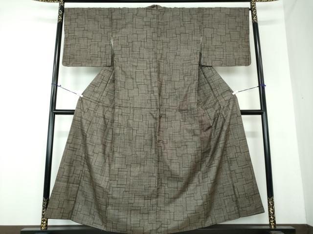 平和屋着物●本場大島紬　7マルキ　色紙重ね　正絹　逸品　DAAU5136ps