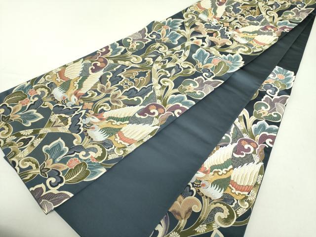 平和屋着物●六通柄袋帯　唐織　東大寺宝冠　本金箔　正絹　逸品　DAAU5164ps