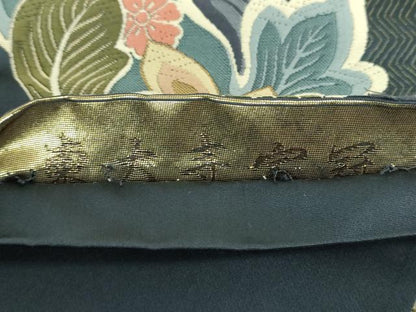 平和屋着物●六通柄袋帯　唐織　東大寺宝冠　本金箔　正絹　逸品　DAAU5164ps