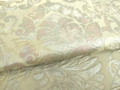 平和屋着物●西陣　川島織物　六通柄　本袋帯　更紗花文　金銀糸　正絹　逸品　DAAU5172ps