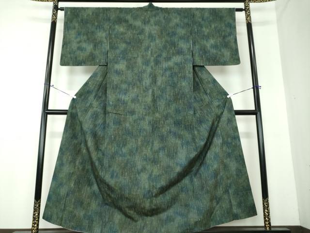 平和屋着物●上質な紬　変わり縞　正絹　逸品　DAAU5196ps