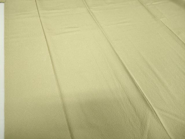 平和屋着物●上質な色無地 若芽色 正絹 逸品 DAAU5207ps