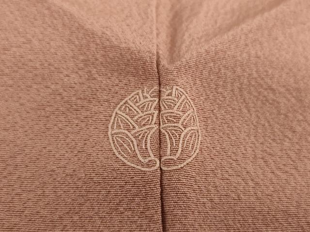 平和屋着物●上質な色無地 宗伝唐茶色 正絹 逸品 未使用 DAAU5229ps