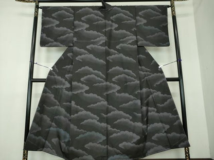 平和屋着物●本場大島紬 訪問着 雲重ね 正絹 逸品 未使用 DAAU5236ps