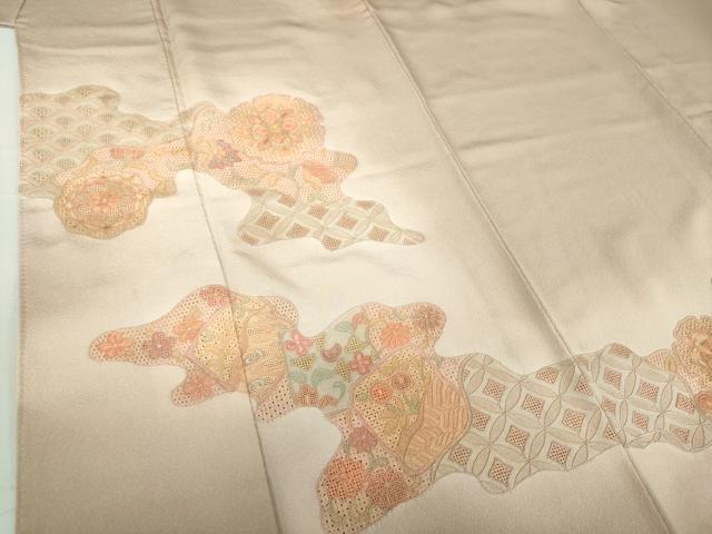平和屋着物○英王室献上友禅作家 木下勝功 中国三大刺繍 スワトウ刺繍