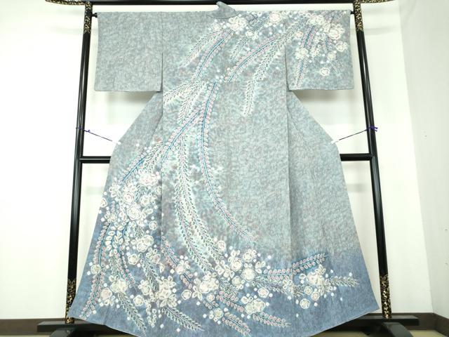 平和屋着物●訪問着 絞り 辻が花 暈し染め 正絹 逸品 未使用 DAAU5269ps