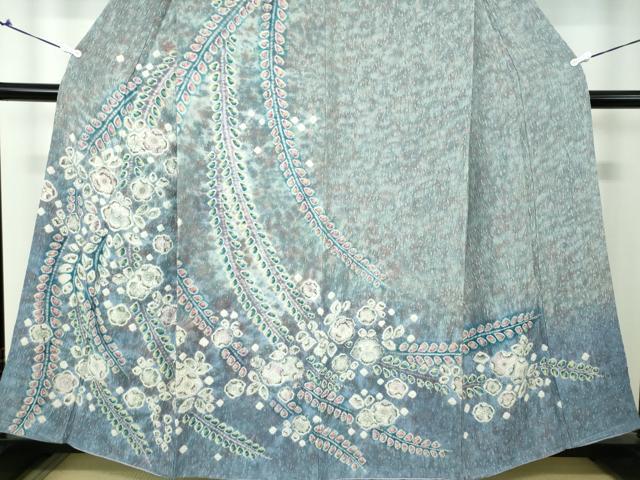 平和屋着物●訪問着 絞り 辻が花 暈し染め 正絹 逸品 未使用 DAAU5269ps
