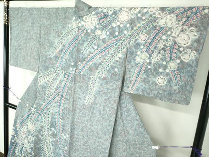 平和屋着物●訪問着 絞り 辻が花 暈し染め 正絹 逸品 未使用 DAAU5269ps