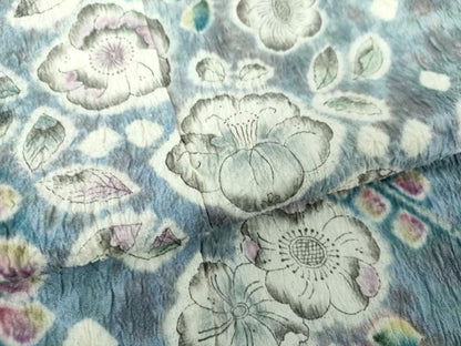 平和屋着物●訪問着 絞り 辻が花 暈し染め 正絹 逸品 未使用 DAAU5269ps
