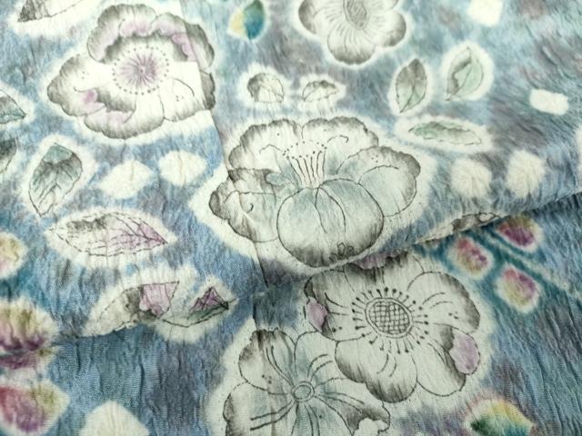 平和屋着物●訪問着 絞り 辻が花 暈し染め 正絹 逸品 未使用 DAAU5269ps