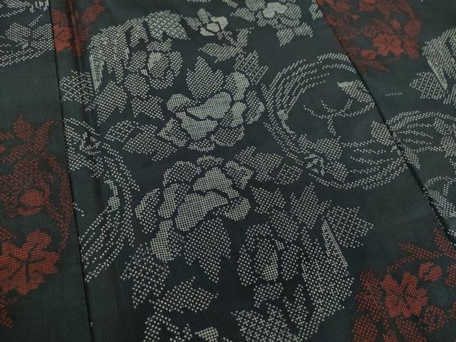 平和屋着物●本場大島紬　7マルキ　花丸文　正絹　逸品　DAAU5284ps