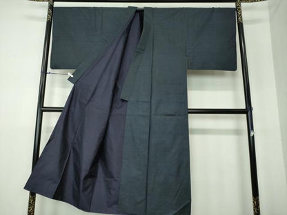 平和屋着物●男性　本場大島紬　アンサンブル　長羽織　亀甲柄　正絹　逸品　DAAU5289ps