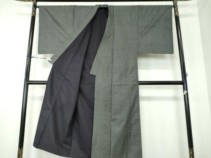 平和屋着物●男性 本場大島紬 アンサンブル 長羽織 100亀甲 総詰め 正絹 逸品 DAAU5296ps