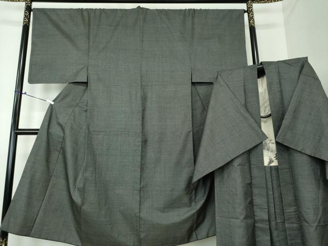 平和屋着物●男性 本場大島紬 アンサンブル 長羽織 100亀甲 総詰め 正絹 逸品 DAAU5296ps