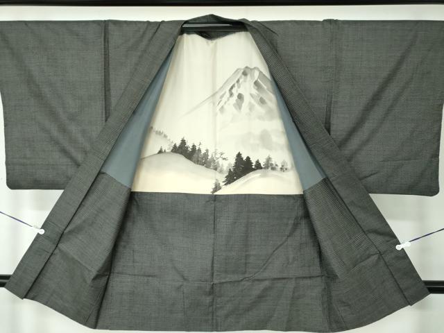 平和屋着物●男性 本場大島紬 アンサンブル 長羽織 100亀甲 総詰め 正絹 逸品 DAAU5296ps