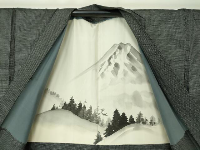 平和屋着物●男性 本場大島紬 アンサンブル 長羽織 100亀甲 総詰め 正絹 逸品 DAAU5296ps