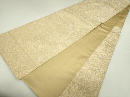 平和屋着物●龍村平蔵製 六通柄 本袋帯 菊もみ錦 金糸 正絹 逸品 DAAU5348ps