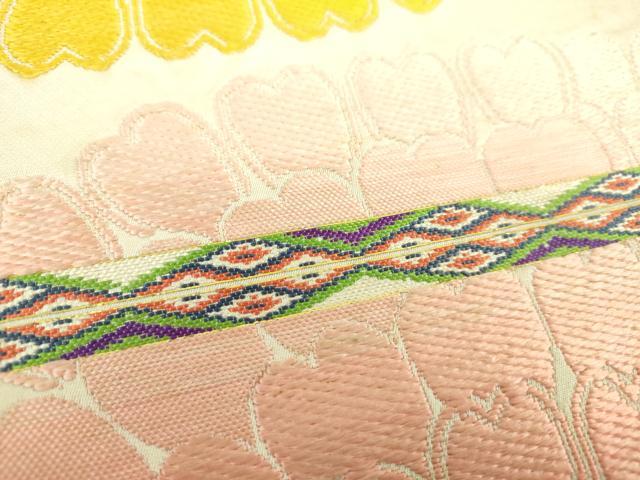 平和屋着物●龍村平蔵製　丸帯　唐織　近桜江錦　金糸　正絹　逸品　DAAU5349ps