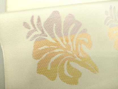 平和屋着物●本場筑前博多織 八寸名古屋帯 舞花間道 正絹 逸品 DAAU5388ps